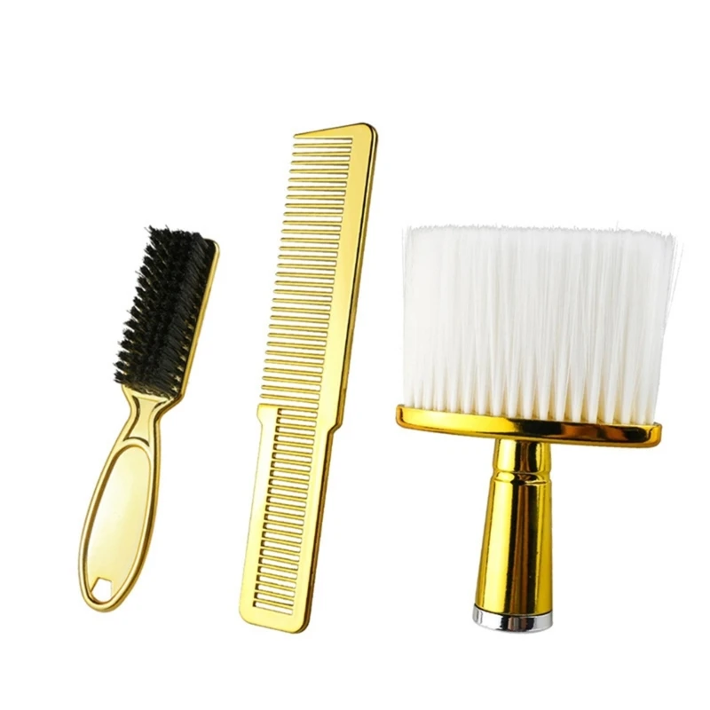 

3x Hair Comb Set Neck Duster Brush Hair Stylings Comb Beard Brush Hair Comb