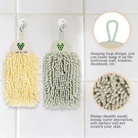 Chenille Soft Hand Towels for Home,Super Absorbent,Eco-Friendly Wipe Cloth with Hanging Loops, Kitchen and Bathroom Accessories 1