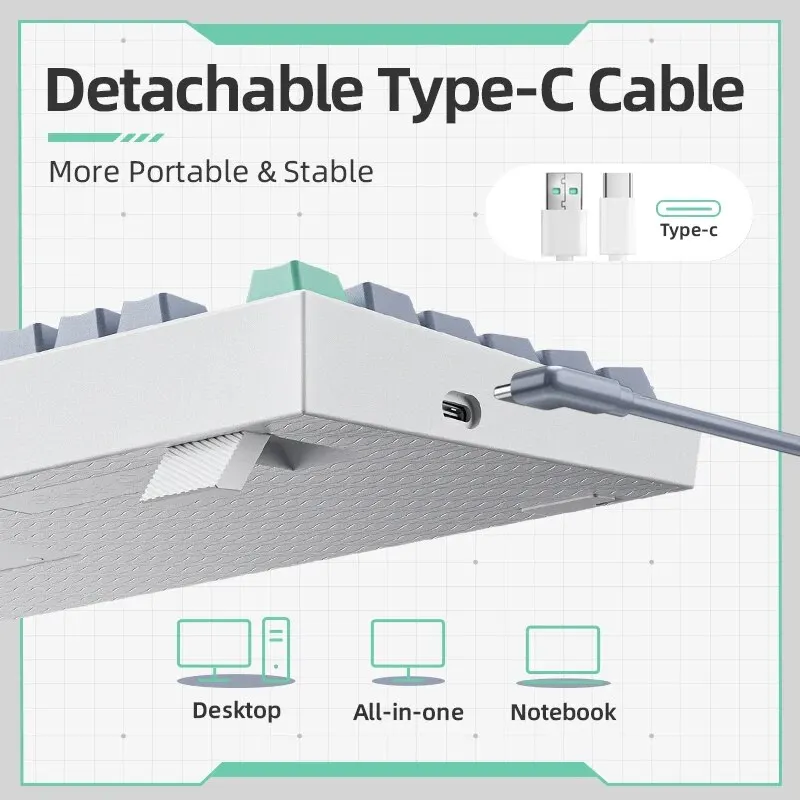 MACHENIKE K500-B94 94-Key RGB Mechanical Keyboard 5