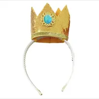 Peach Cosplay Princess Crown Headband Custome Photography Props Girls Halloween Carnival Party Role Suit Headwear Accessories 4