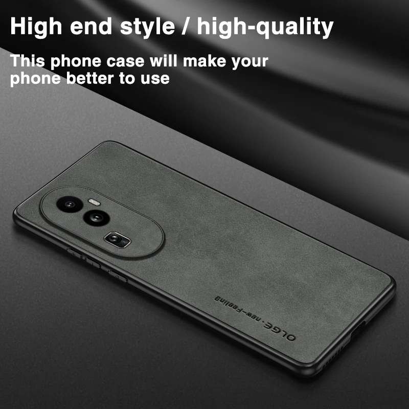 Matte Leather Phone Case For Oppo Reno And Find Pro Shockproof_voghion.com