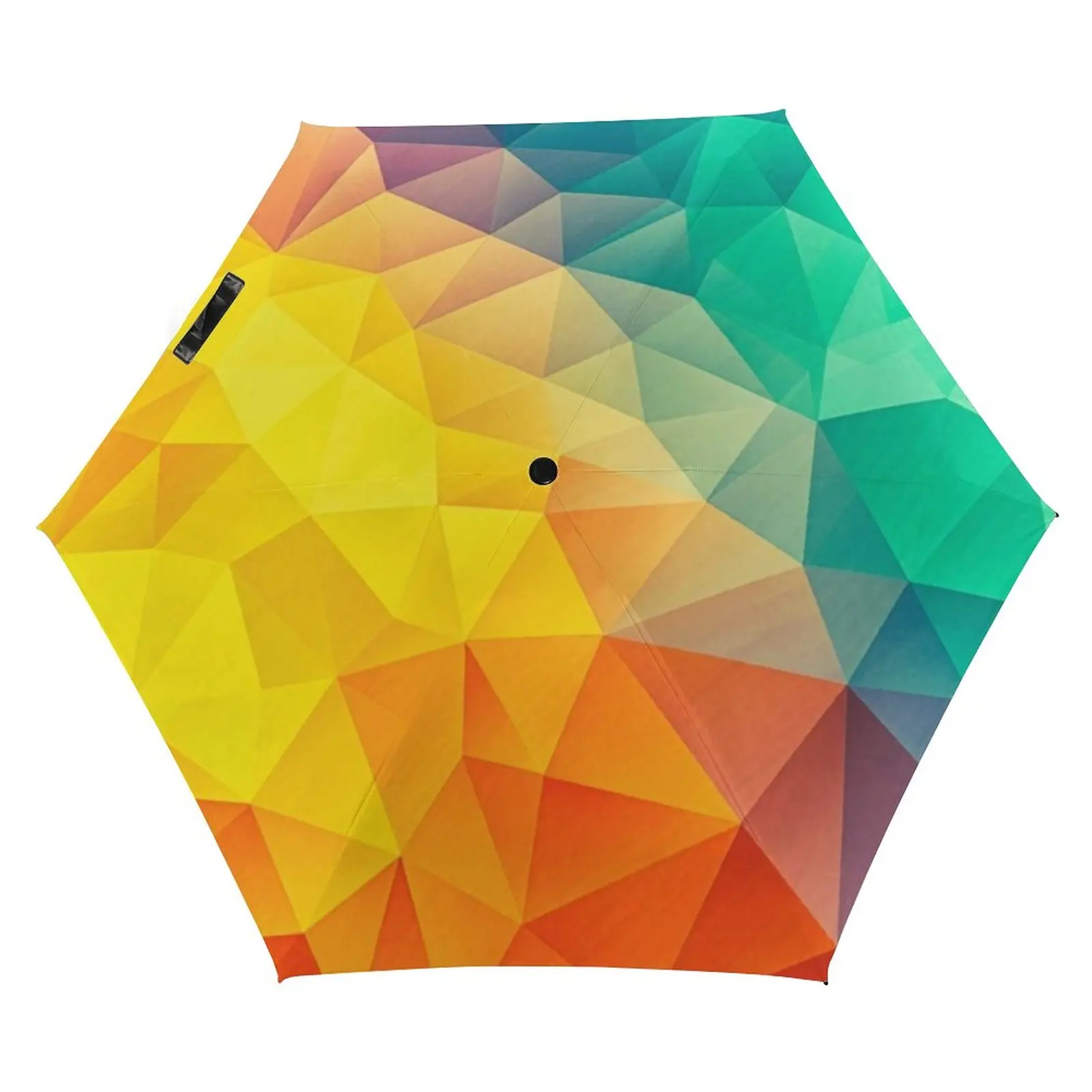 

Abstract Geometry 3 Fold Umbrella Black Lines Print Mini Pocket Manual Umbrella Sun and Rain Umbrellas for Men Women