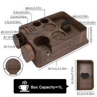 KISSHOME Espresso Tamper Station Knock Box Coffee Portafilter Holder 51mm 54mm 58mm Delonghi Breville Accessories Barista Tools 4