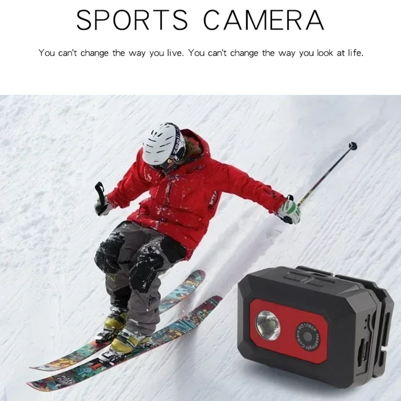 Outdoor Sport Head-mounted Action HD 1080P Cameras Helmet Video Recording DVR Cam Camera F18 Night Vision Camcorder SOS 2