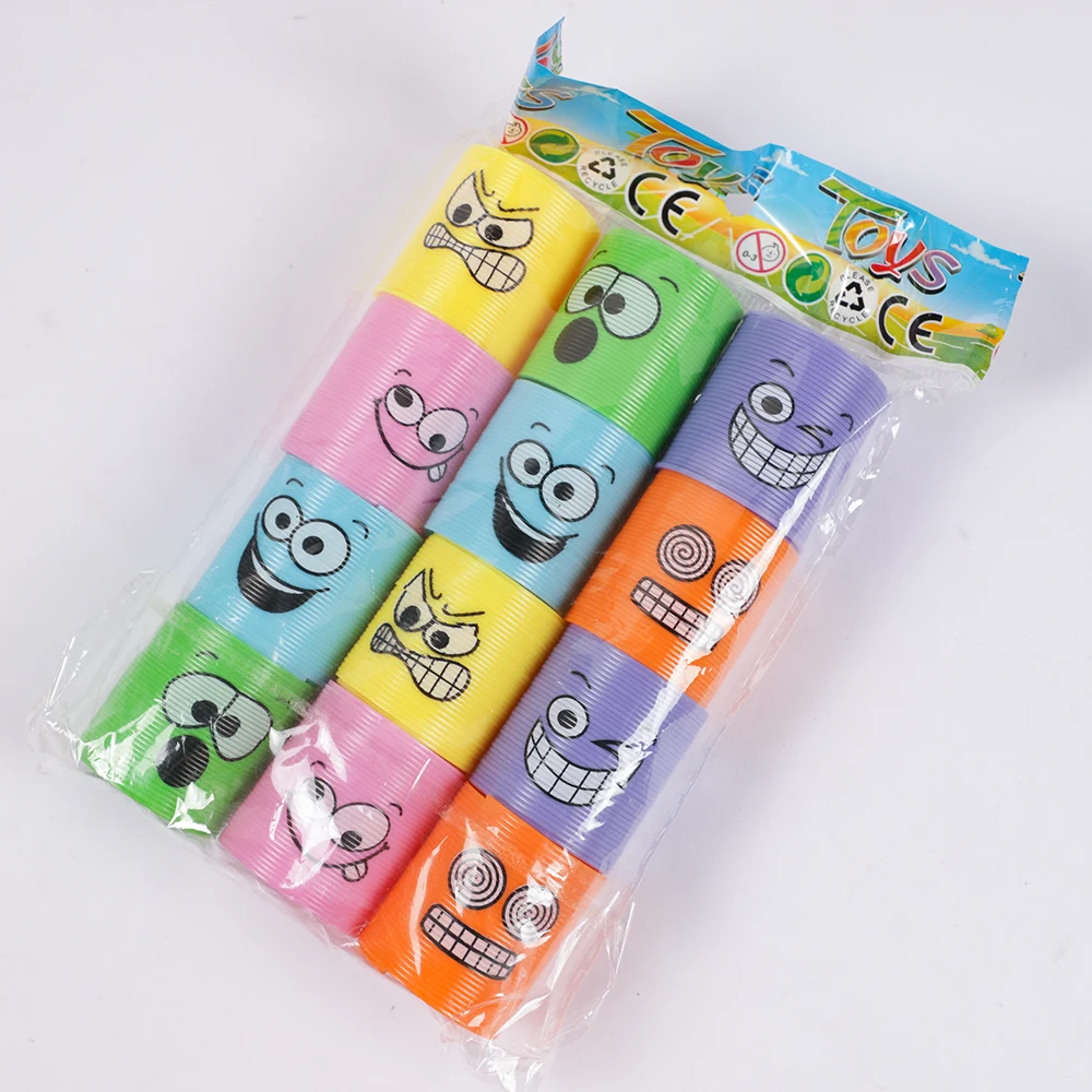 Magic springs toys 12Pcs/pack cartoon rainbow magic springs toys for kids birthday party favors souvenir giveaway gifts pinata fillers