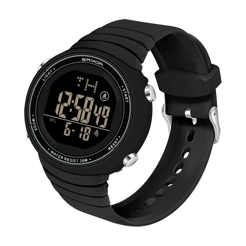 2021 New Fashion Women Digital LED Sports Watch Multifunctional Waterproof Ladies Pink Wrist-Watch Fit Girl Holiday Gift Watches 