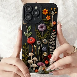 Retro Colorful Flower Soft Case Cover - Redmi Note 10 (1)
