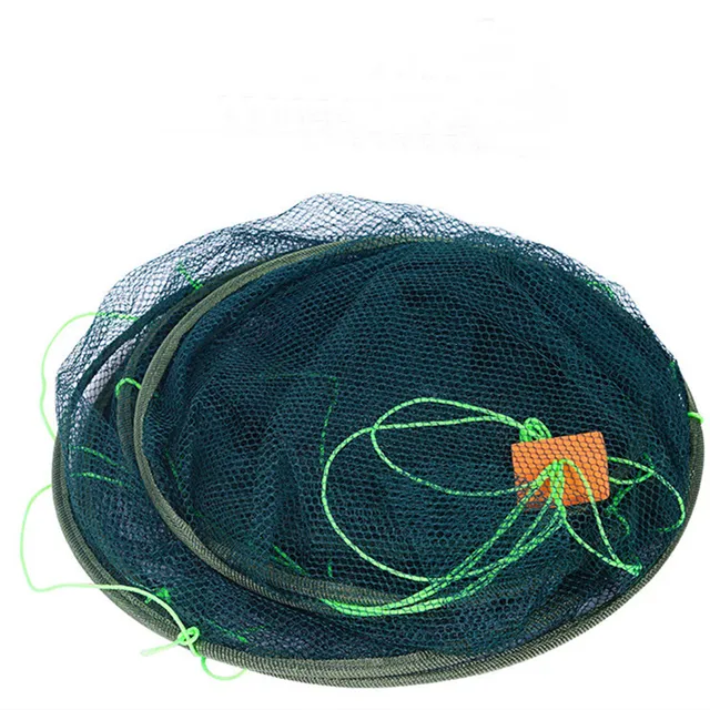Foldable Drop Net Fishing Landing Traps Cage Catcher Prawn Bait Crab Shrimp Pier Harbour Pond Mesh for Vertical Shore Use 3
