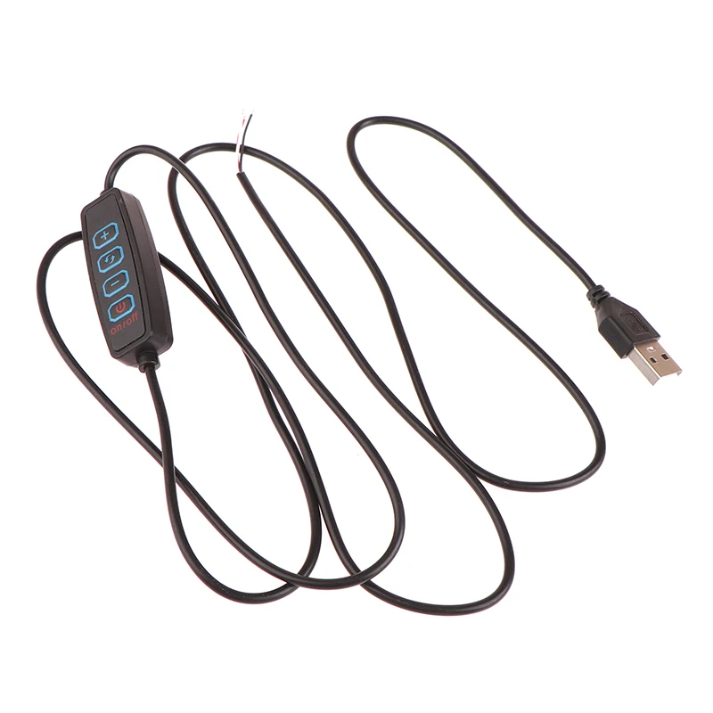 LED Dimmer Switch Smart Dimmer Switch LED Dimmer Controller Lamp Dimmer 1.5M USB 5V LED Tri-color Dimming Color Switch Cable Dimmer 4-Key Controller 2CH For Low Voltage LED CCT Bicolor Light 2Colors