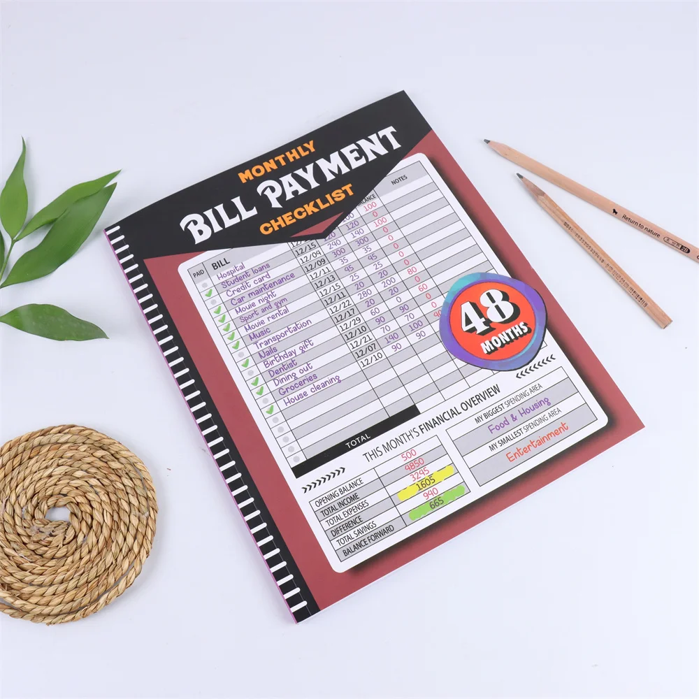 Monthly Bill Payment Tracking Notebook-Financial Management and Budgeting Ledger, Checklist for Tracking and Payment Records