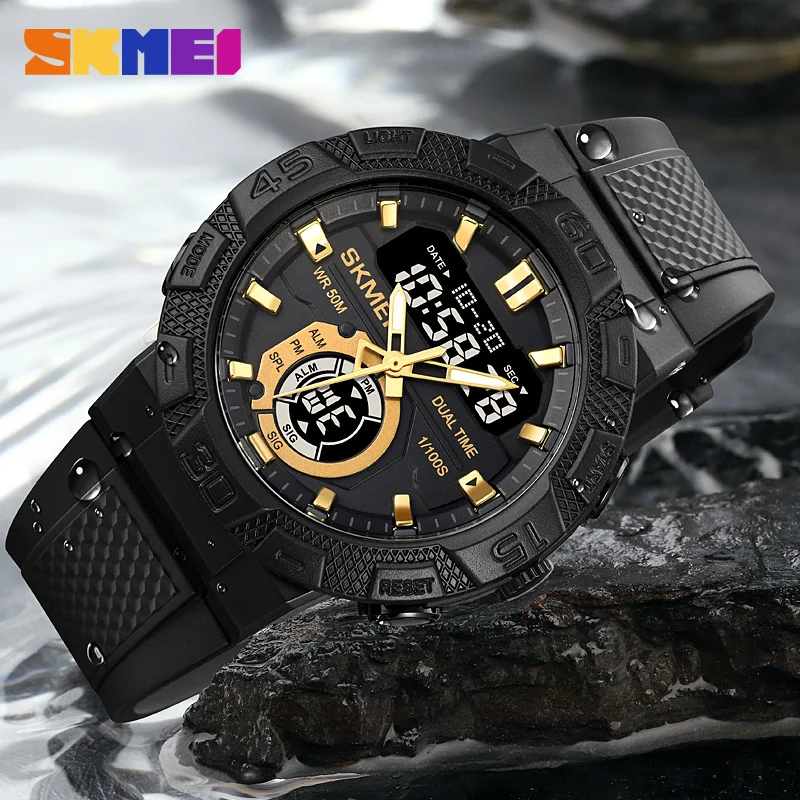 SKMEI 1881 Digital Sport Watch for Men Stopwatch Waterproof Military Electronic Mens Quartz Wristwatches Clock Reloj Hombre 2123 3