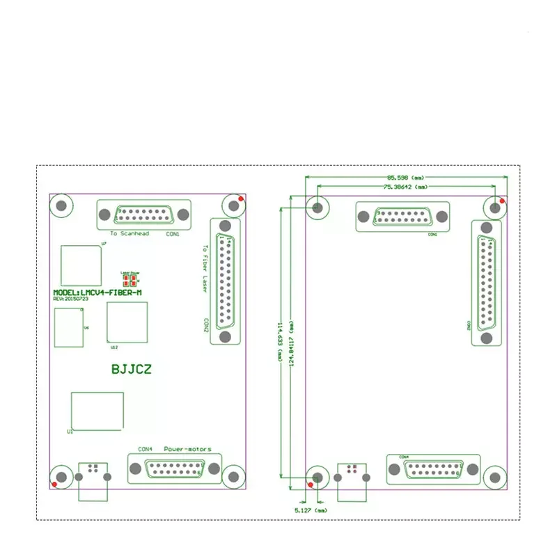 Ezcad Controlling Board 1064nm Fiber Laser Marking Machine Parts Raycus IPG MAX JCZ LMCV4 3