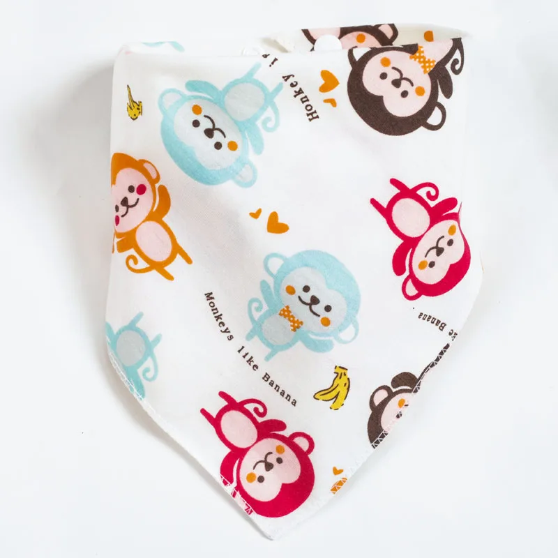 Silicone Anti-lost Chain Strap Adjustable  Baby Bibs & Burp Cloths Organic Cotton Bandana Drool Bibs Cartoon Infant Baby Girl Boy Feeding Apron Saliva Towel Newborn Bibs baby accessories store near me	 Baby Accessories