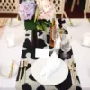 Cow Print Table Runner Farm Black White Cowhide Tablecloth Parties Western Barnyard Cowboy Themed Birthday Home Kitchen Decor 3