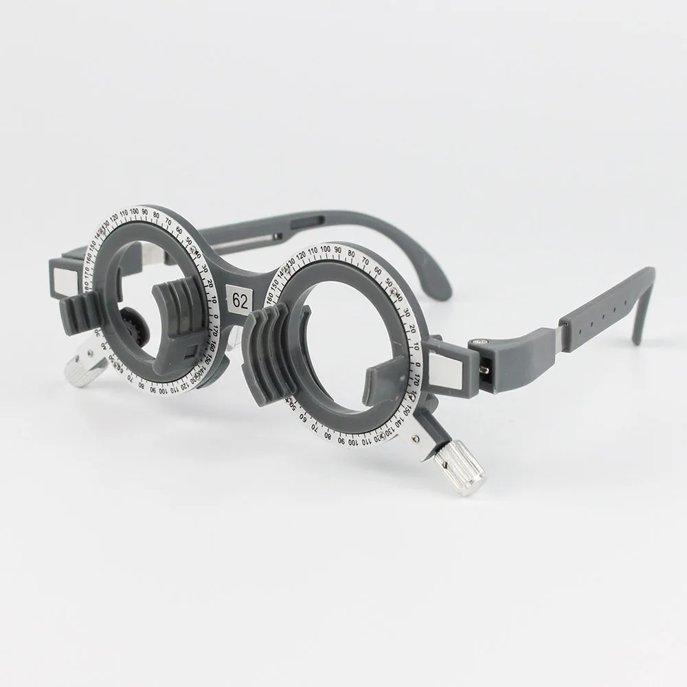 New Design TF-X Plastic Optical Trial Frame Set Ophthalmic Trial Lens Frame 52-70mm Optional Fixed PD Grey Color 1pc