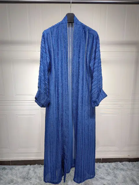 Abaya-Robe de Prière Rouge pour Femme Musulmane, Manches sulf, Kimono Ouvert, Kebaya, Dubaï, Vêtements de Luxe, 2024