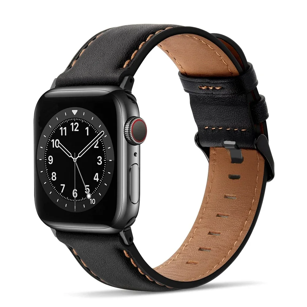 Vintage Luxury Leather Watch Strap