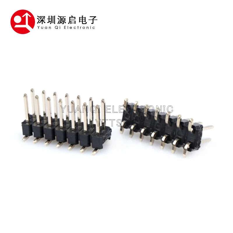 Фото 10 шт. SMD SMT 2*2/3/4/5/6/7/8/9/10/12/14/15/16/18/20/40/ PIN Double штыревой разъем 2,54 мм 2x6/8/10/20 №3