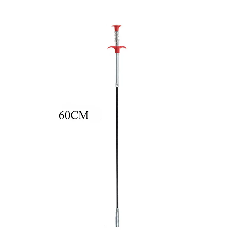Spring Pipe Dredging Tool 60cm Flexible Grabber Pickup Snake Cable Aid Grab Trash Drain Auger Unclog Hair Drains Sink Toilet pipe dredging tool