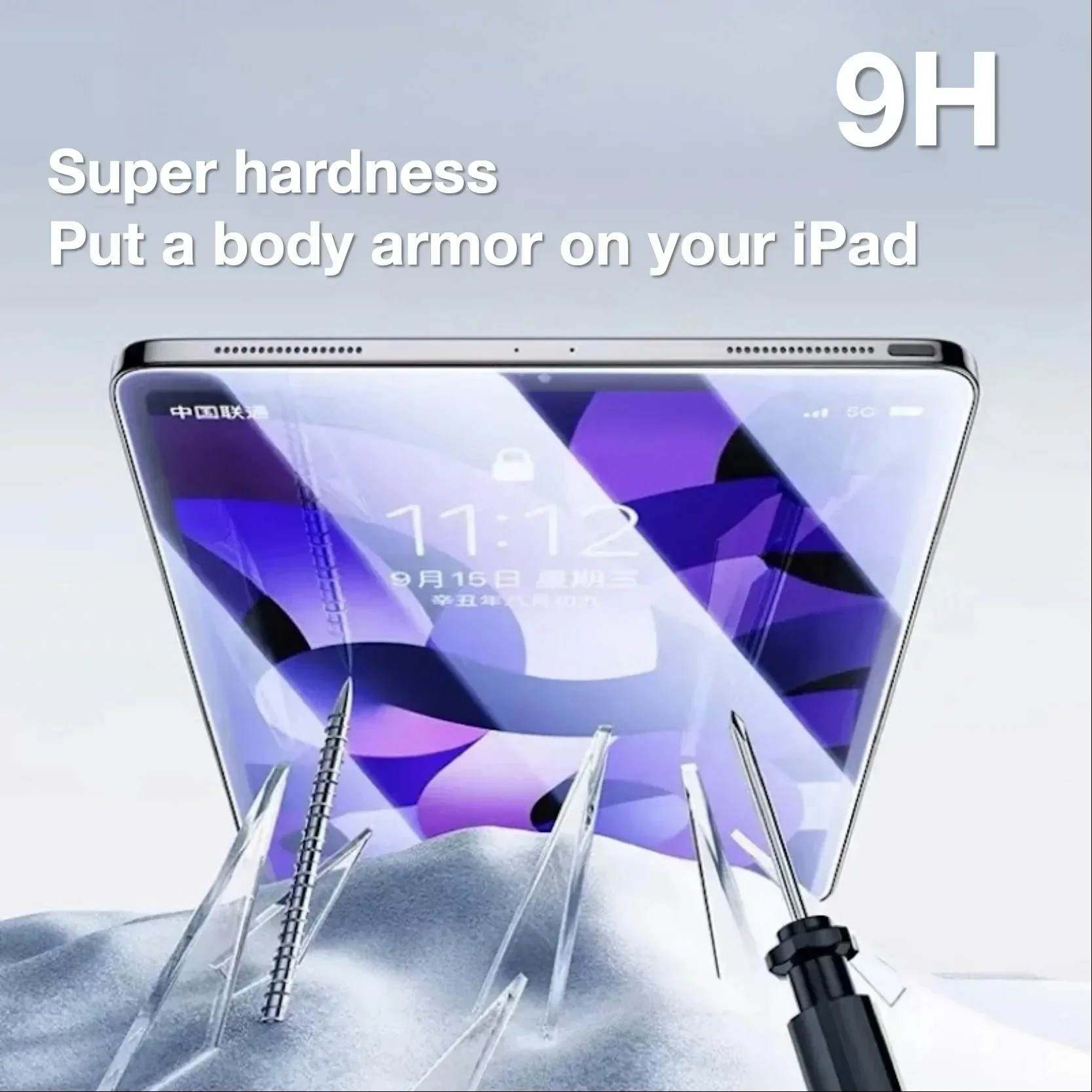 Premium Tempered Glass Screen Protector for iPad Mini - Easy Install, Dust-Free, and Bubble-Free