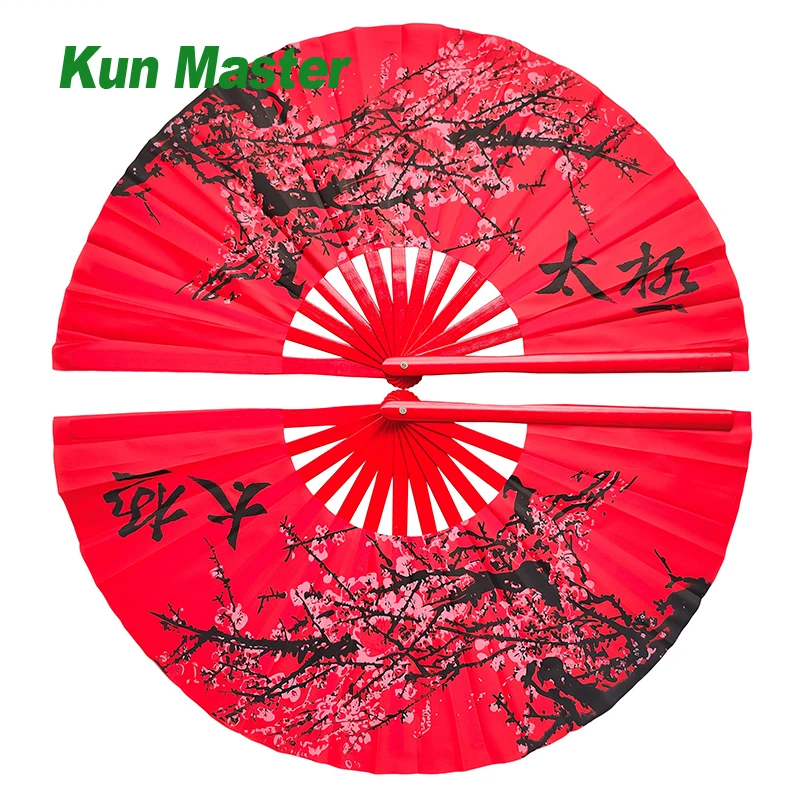 

Бамбуковый двойной высококачественный фанат Тай Чи для выступлений кунг-фу китайские боевые искусства цветение сливы