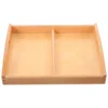 Early Childhood Education Tray Serving Wooden Plates Blank Trays Baby for Crafts 1