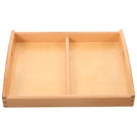 Early Childhood Education Tray Serving Wooden Plates Blank Trays Baby for Crafts 1