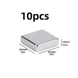 Compact Neodymium Square Magnets - Powerful Rare Earth Magnets (10x10x2 - 10pcs)