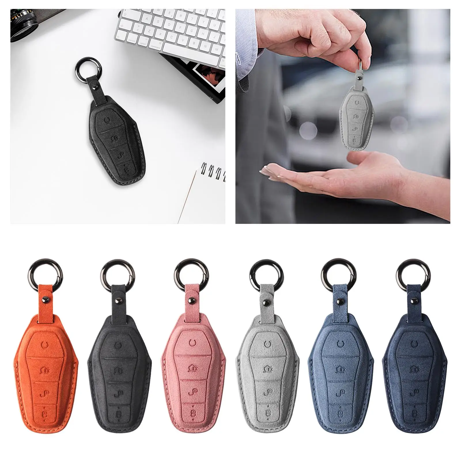 Car Key Fob Cover Easy Installation Remote Smart Key Protector 360 Degree