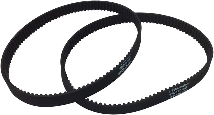 

2Pcs/Pack HTD 5M Rubber Timing Belts Closed-Loop 265mm Length 53 Teeth 15mm Width Industrial Timing Belt