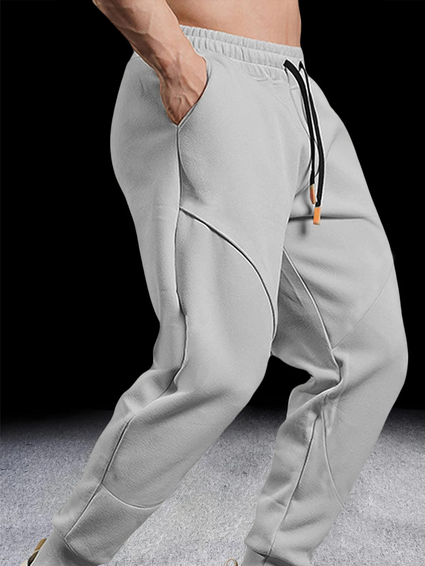 Men's quick-drying elastic outdoor casual running fitness training trousers
