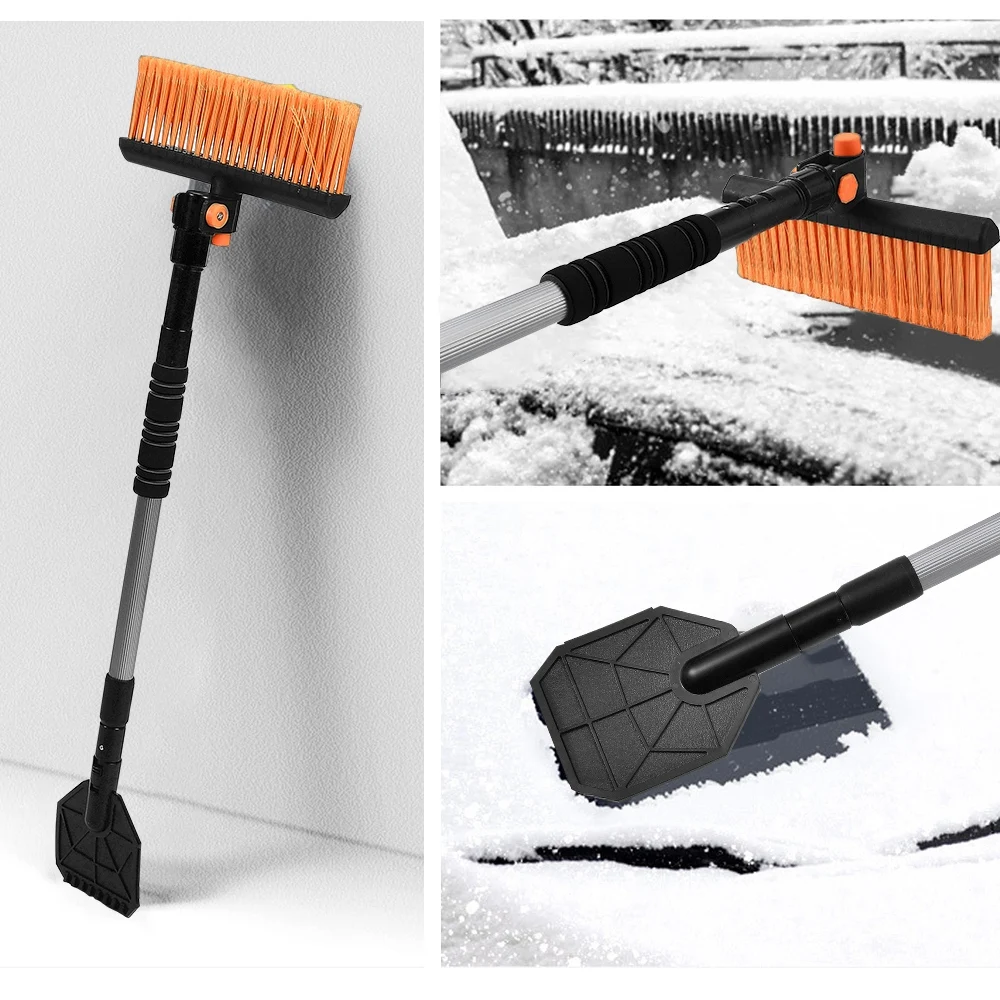 42.3" Multifunctional Car Windshield Snow Brush Ice Scraper Snow Remover Detachable Shovel Clean Tools for Car Windshield