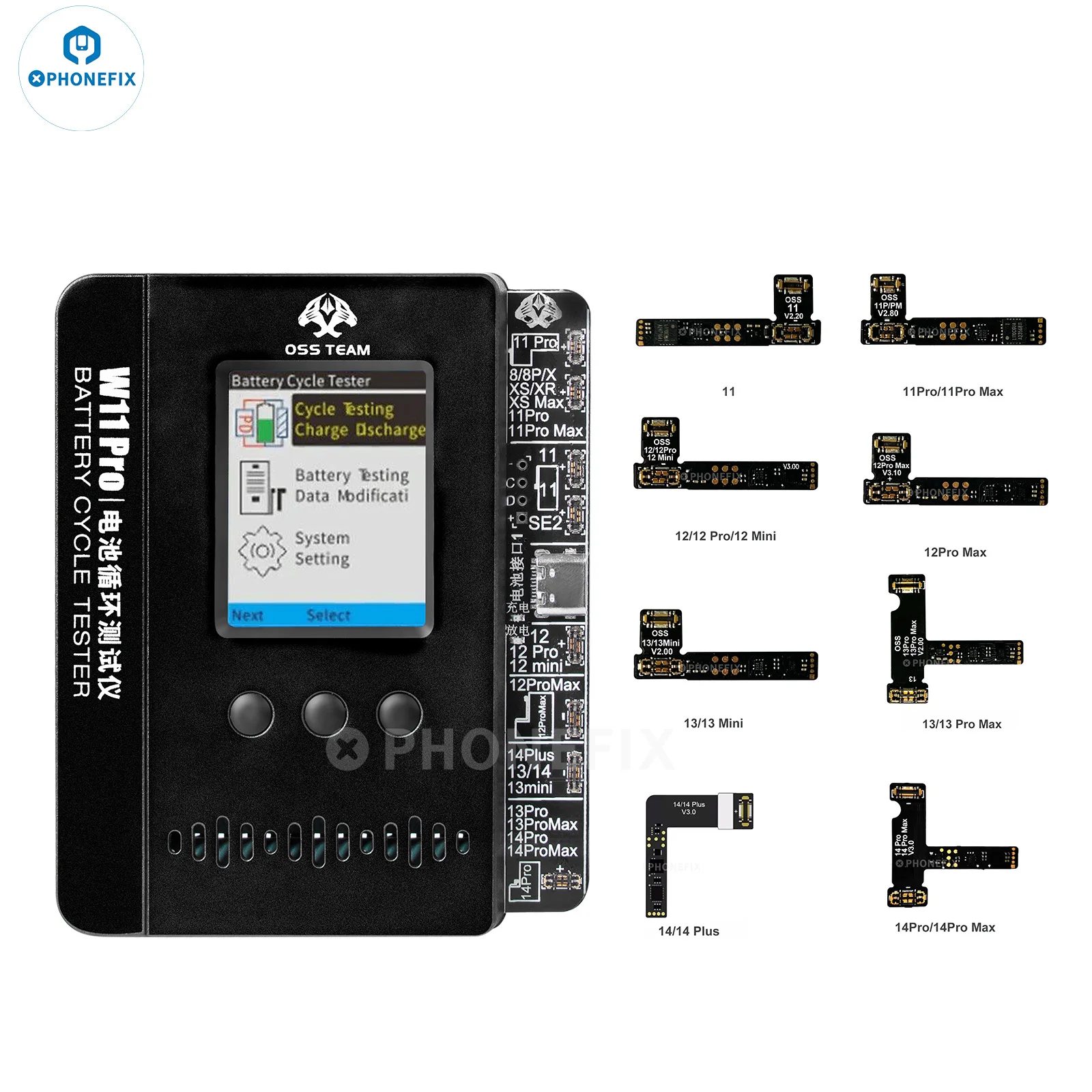 

DIYPHONE W11Pro W12Pro Battery Cable Repair Instrument Setup-free and Boot-free Adapt to various models for IPhone 8G-14 Pro Max