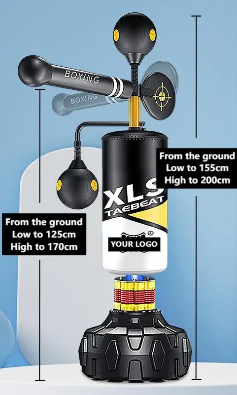 Boxing Reaction Target Rotating Stick Target Vertical Sandbag Children's Adult Boxing Speed Ball Home Training Equipment