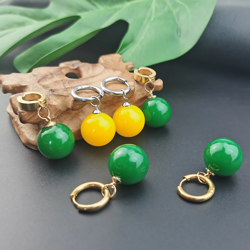 Stud Earrings Pendant Earrings Anime Kakarotto Son Goku Vegeta Cosplay Zamasu Potara Earrings Ear Clips Stud Women Men Unisex Jewelry Accessories Pendant Props