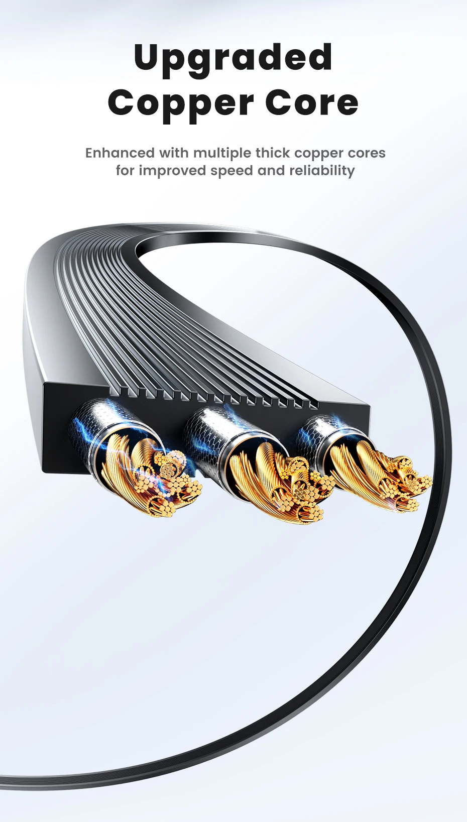 USB-C braided cable detail