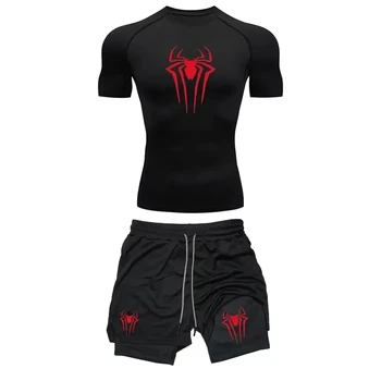 Men’s Printed Compression Workout Set 1
