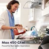 Black Range Hood 30 inch with Soft Touch Control 450 CFM Stove Vent Hood for Kitchen with 3 Speed Exhaust Fan Auto Shut 4
