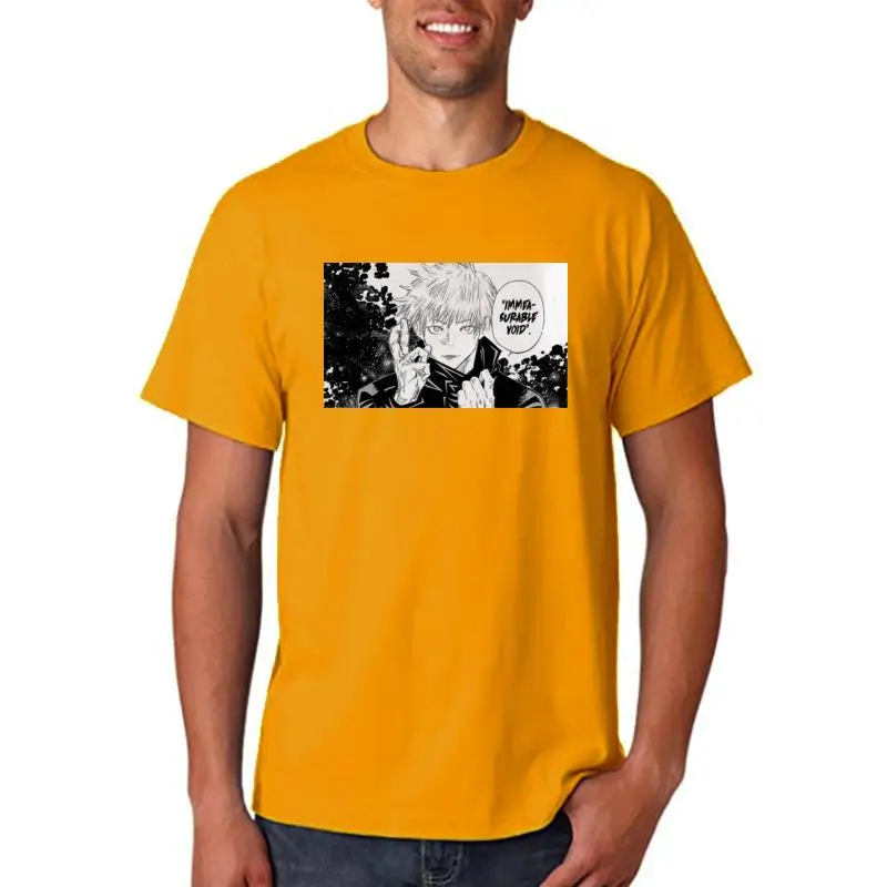 2022 футболка с японским аниме ююютсу кайсен мужские крутые летние топы Yuji Itadori мультяшная унисекс футболка Графические футболки мужские sunew