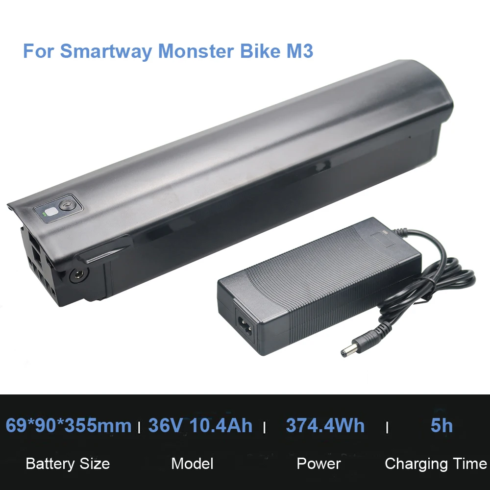 スマート電動自転車用バッテリー,36V,10Ah,10.4Ah,14Ah,シティ