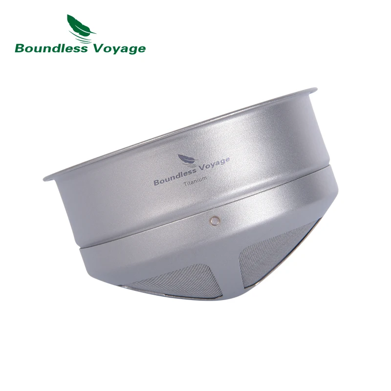 Boundless Voyage Titanium Mesh Pour Over Paperless Coffee Filter Lightweight Portable Outdoor Camping Reusable Cof_voghion.com