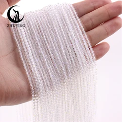 Colorful Faceted 2mm AB Crystal Glass Beads for Jewelry Making and DIY Projects (80.Ye Xing Kong AB)