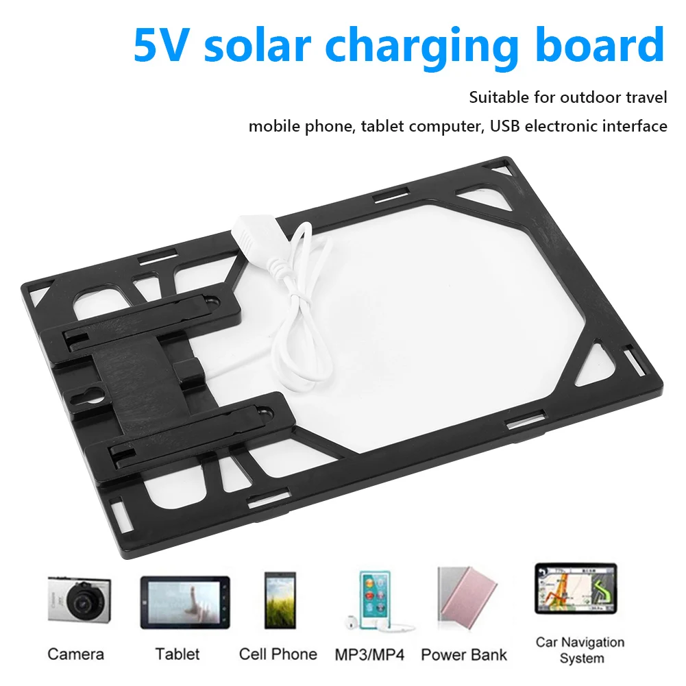 10W 5V USB Solar Charger Panel Portable Solar Charger Pane Climbing Fast Charger Polysilicon Travel DIY Solar Charger Generator