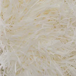 Vibrant Shredded Crinkle Paper Raffia Filler for DIY Crafts and Gift Packaging (Beige)