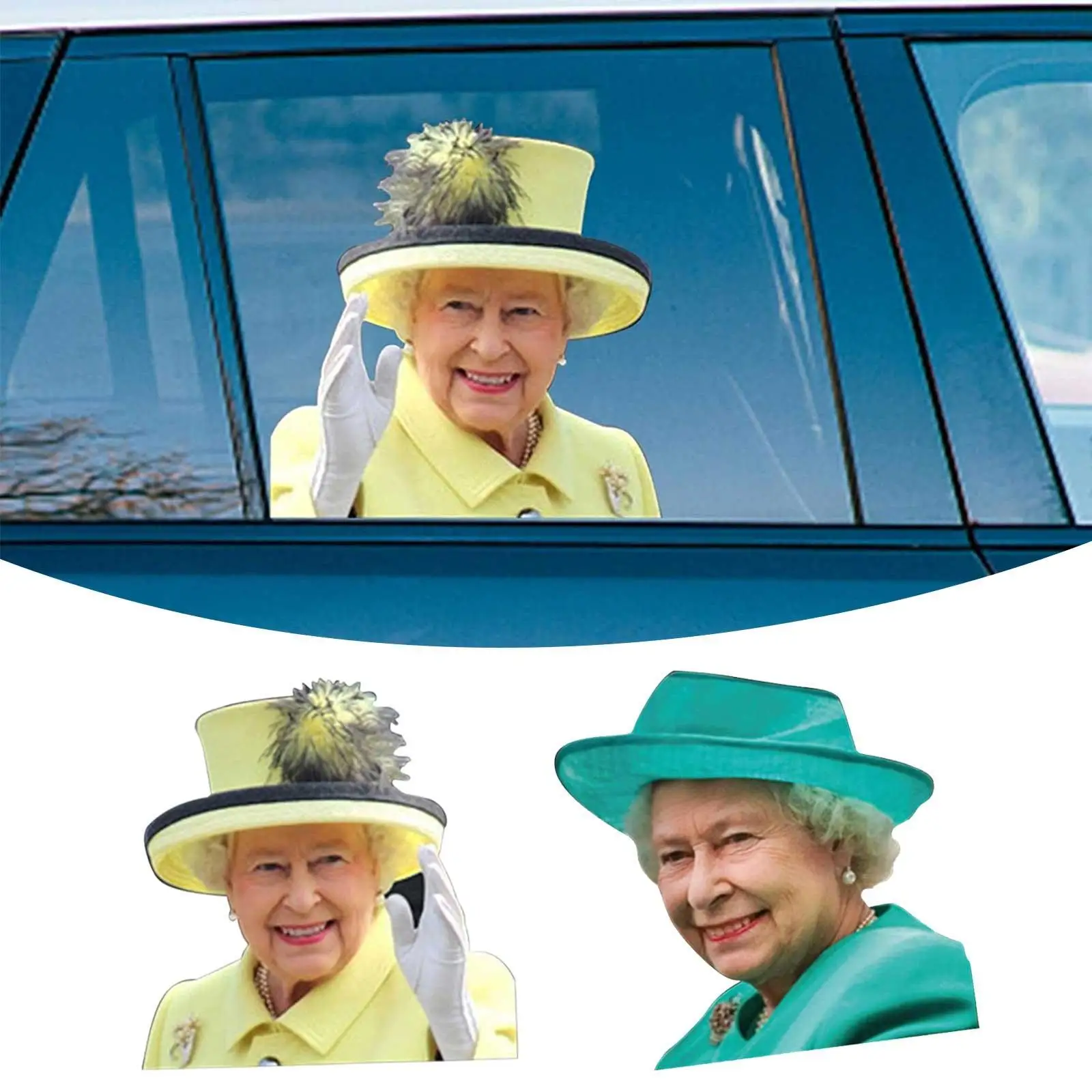 Queen Car Window Sticker Decal Queen Elizabeth Car Sticker Queen Of