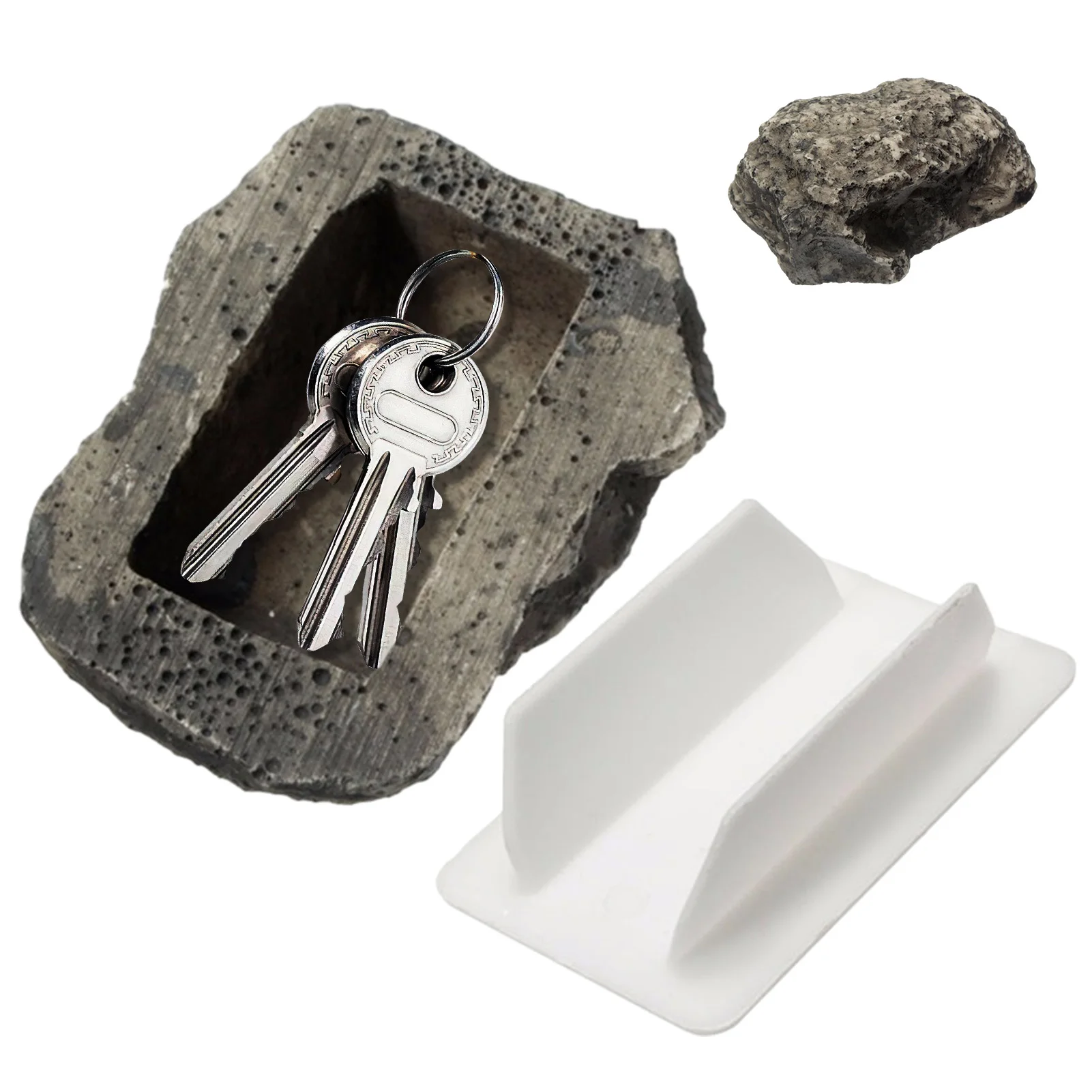 외부 현실적인 방수 송진 가정용 보관함, 가짜 돌 장식, 열쇠 숨기기,  구획, 정원 마당