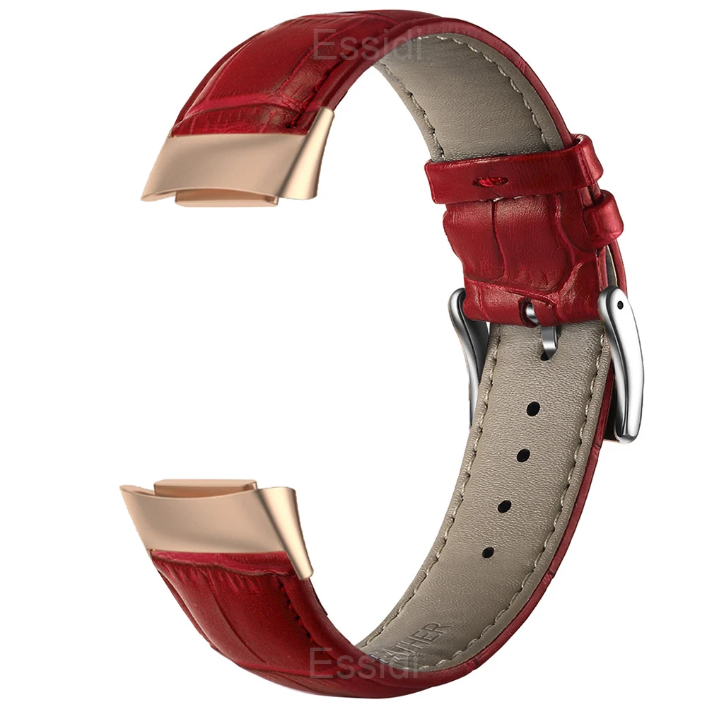 Fitbit Charge 6 5 용 가죽 밴드 Fitbit Charge 5 6 팔찌 Correa 용 여성용 남성용 시계 손목 스트랩 루프