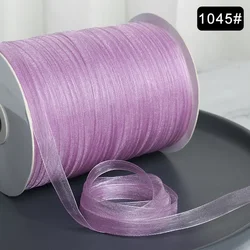 Elegant 3/8'' Organza Ribbon for Gift Wrapping and DIY Crafts - 10 meters (Pink purple)