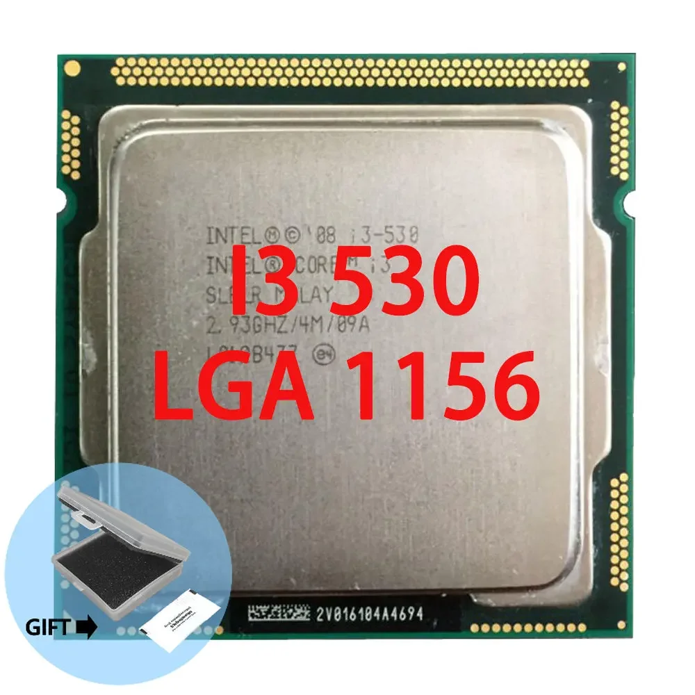 Spedizione Gratuita Originale Intel I3 530 Cpu Core I3-530 Cpu/ 2.93Ghz/ Lga1156 /4Mb/ Dual-Core Scrated Pieces