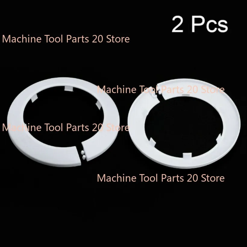 90-91mm Pipe Cover Decoration PP Radiator Escutcheon Water Pipe Cover White 2PCS